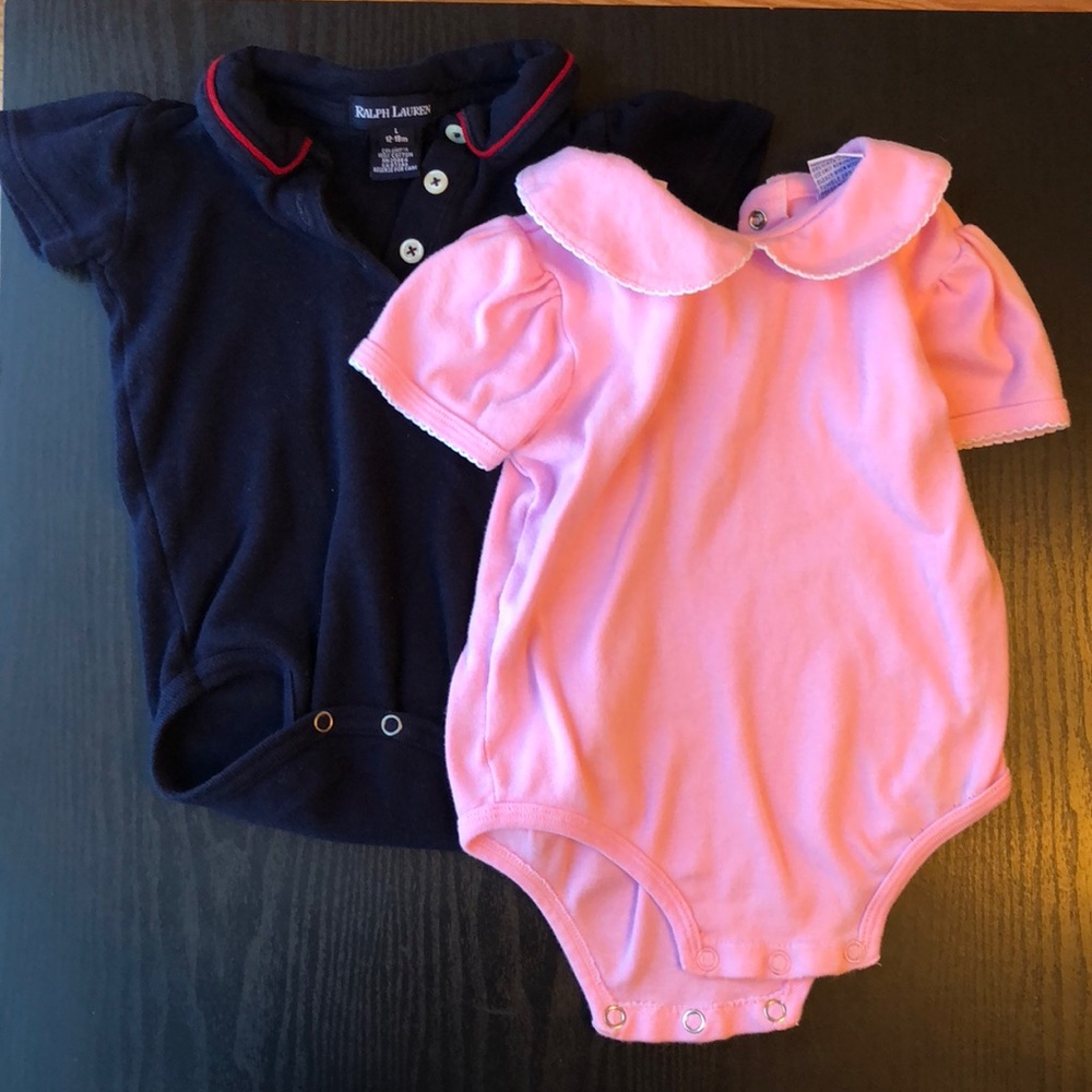 Collared onesies Ralph Lauren CC baby